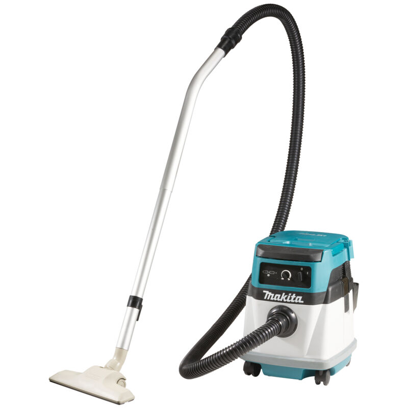 Makita - Aspiratore a batteria DVC150LZ per 2 x 18 v o funzionamento a rete senza batteria e caricabatterie