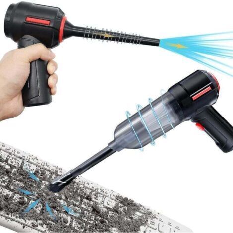 Aspirapolvere per computer 3 in 1, soffiatore ad aria compressa, aspirapolvere portatile senza fili, kit per la pulizia della tastiera, bomboletta ad aria elettrica