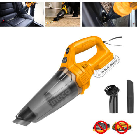 ASPIRAPOLVERE PORTATILE A BATTERIA 20V - NUDA - CVLI201261 - INGCO