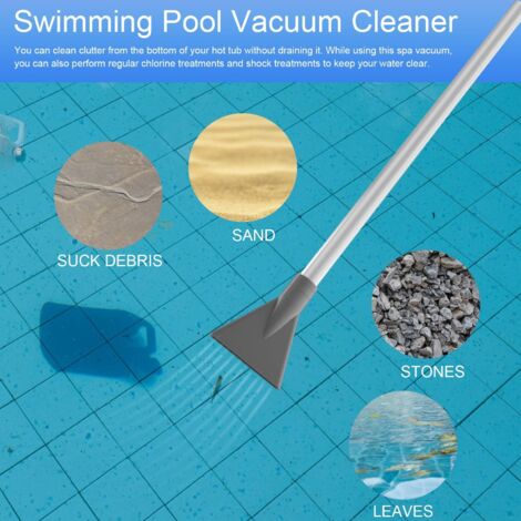 Aspirapolvere portatile senza fili 3M per vasche idromassaggio e piscine - Cambio acqua, pulizia spa portatile con bulbo comprimibile, 2 ugelli e tubo flessibile