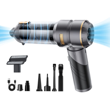 Aspirapolvere portatile senza fili 4 in 1, potente 25000 PA, 3 velocità 220000 giri/min, adatto per pulire auto, cucina, computer, divano, ufficio, casa e peli di animali domestici