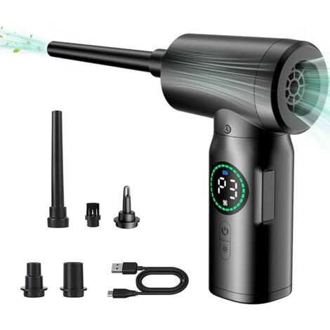 Aspirapolvere portatile senza fili ad alta velocità per laptop, tastiera, fotocamera, pulizia profonda, aspirapolvere ricaricabile tramite USB per computer, tastiera, fotocamera