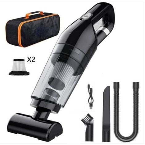 Aspirapolvere portatile senza fili per auto, 100 W, 1000 Pa - Nero
