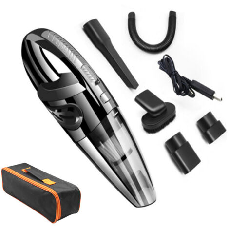 Aspirapolvere portatile senza fili potente da 120 W e 2000 mAh con funzione Wet & Dry, filtro HEPA lavabile e 5 ugelli, ricaricabile per casa, tavolo, ufficio, auto