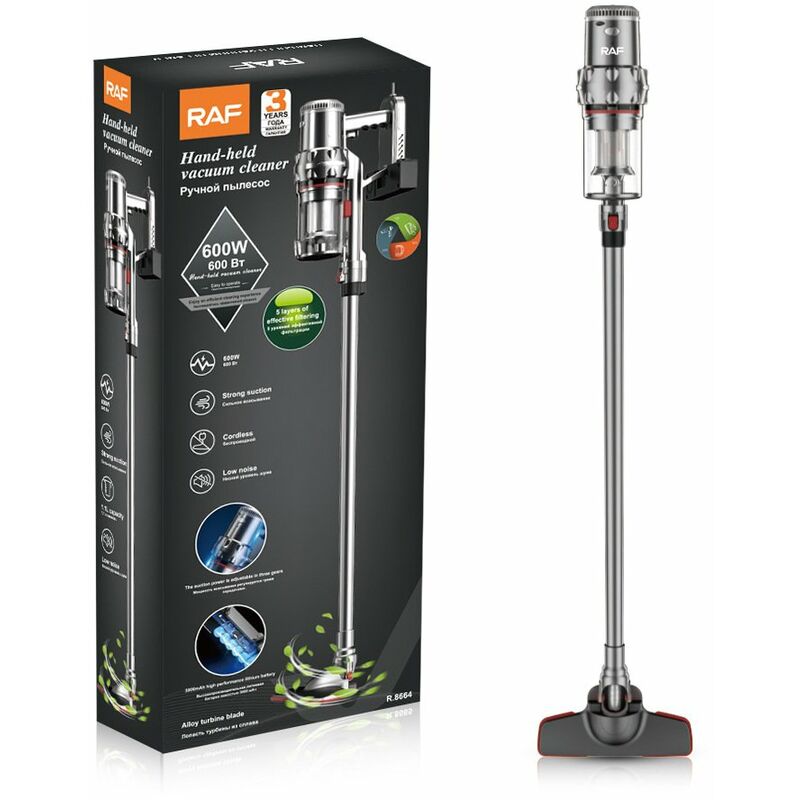 Aspirapolvere senza fili, verticale, spazzola per