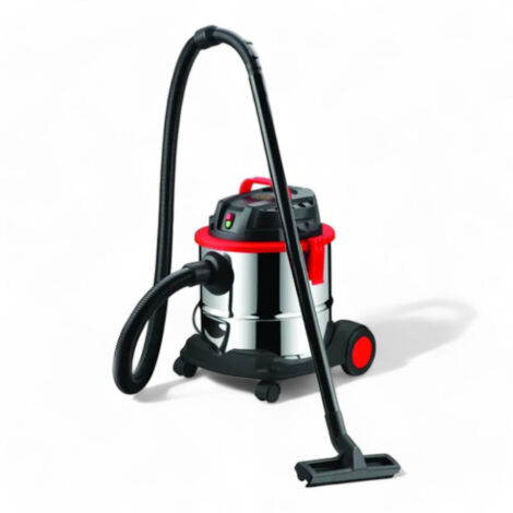 aspirapolvere solido e liquidi 1000w serbatoio acciaio inox 20lt aspirazione potente 16kpa flusso aria 40lt/sec rumorosità 85db