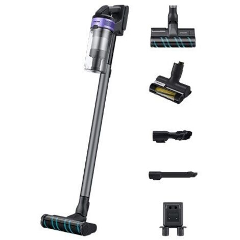Aspirapolvere Verticale Samsung Jet 75E VS20B75AER4/WA 2-in-1, Senza Sacco, 550 W, Batteria Ricaricabile, Colore Blu Verde e Viola