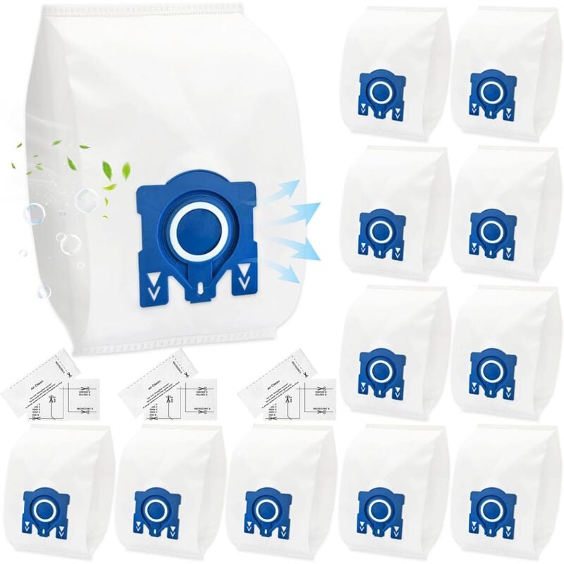 Lot de 18 aspirateur pour Miele Gn 3D Classic C1 Complete C2 C3, S227, S400i, S600, S800 Airclean 3d efficacité sacs à poussière remplacer Miele Gn