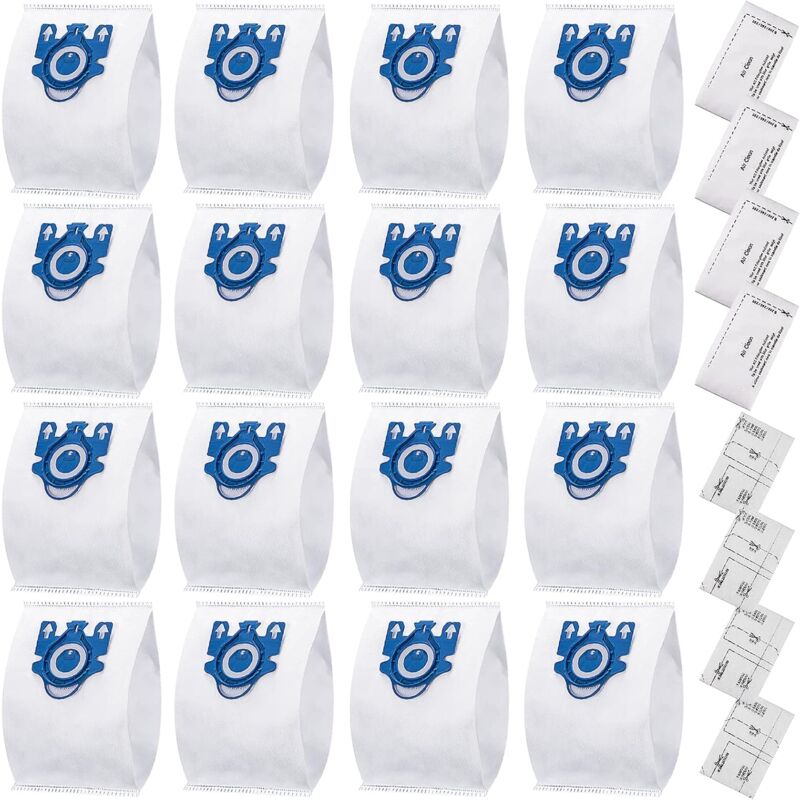 Lot de 24 aspirateur pour Miele Gn 3D Classic C1 Complete C2 C3, S227, S400i, S600, S800 Airclean 3d efficacité sacs à poussière remplacer Miele Gn