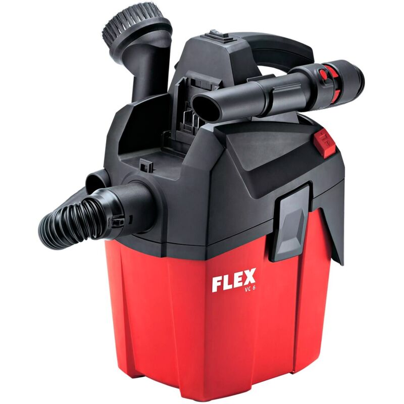 Aspirateur compact sans fil vc 6 l mc 18.0 avec nettoyage manuel du filtre, 6 l, classe l solo (481491) - Flex