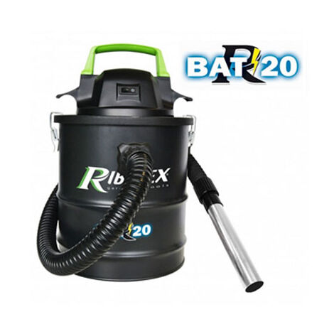Aspirateur à cendres à batterie R-BAT20 15 L, Ribimex PRBAT20/CEN