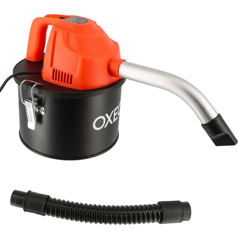 Oxeo - Aspirateur à cendres - Moteur 800W - Capacité 4L - spéciale poêle à granulés pellet - embouts pour nettoyage des recoins