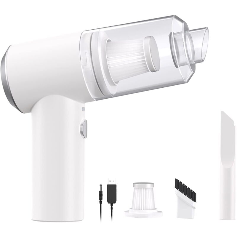 Feiyue - Aspirateur à cheveux sans fil à faible bruit, portable, 6000 Pa, puissant aspirateur cyclonique pour voiture pour véhicule