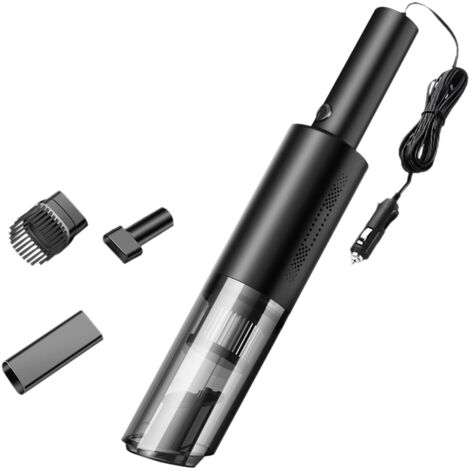 Aspirateur à main 120W 6000Pa aspiration puissante mini aspirateur voiture filtre HEPA pour poils d’animaux, poussière et gravier