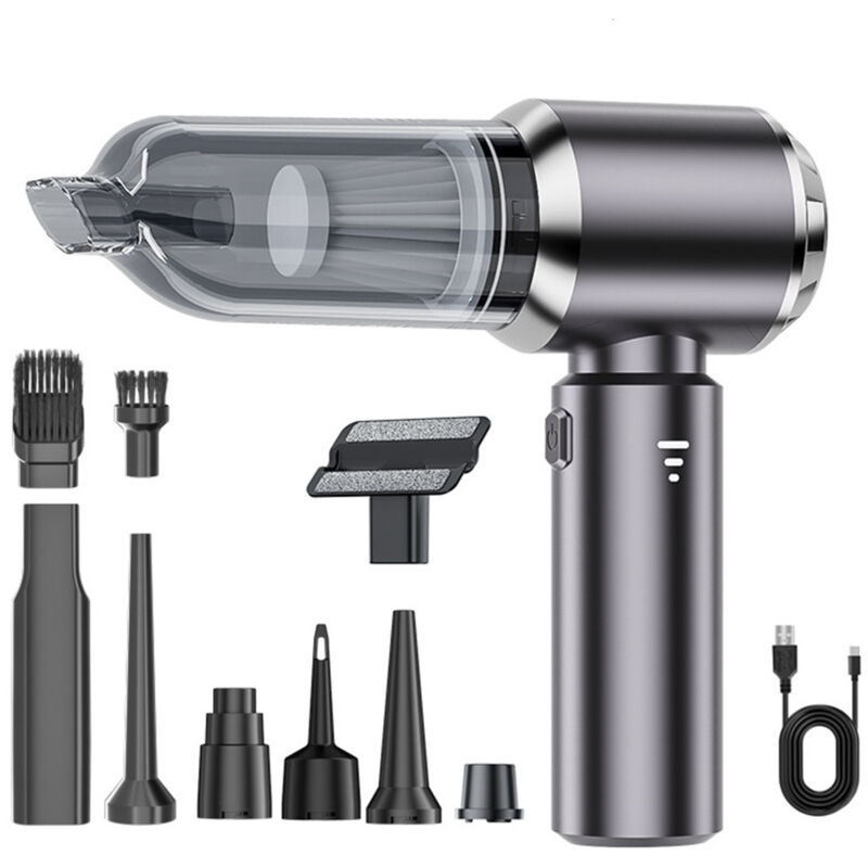 Sinbinta - Aspirateur à Main, 15000Pa 4 in 1 Aspirateur Voiture Puissant sans Fil Portable, Aspirateur Rechargeable par usb avec hepa Filtre pour