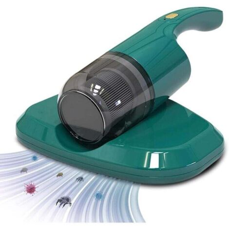 Aspirateur à main, 350W Aspirateur d'acariens avec lumière UV, 2 niveaux d'aspiration