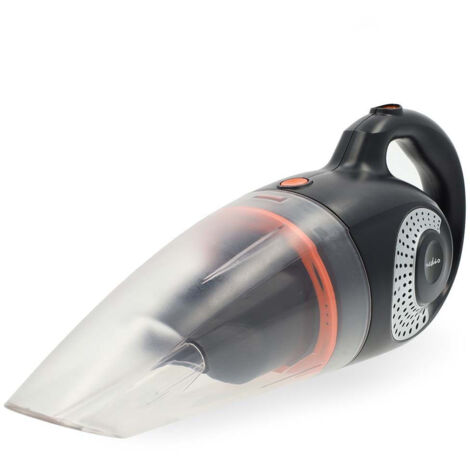 Aspirateur a main 90 w rechargeable sec humide li ion noir gris orange