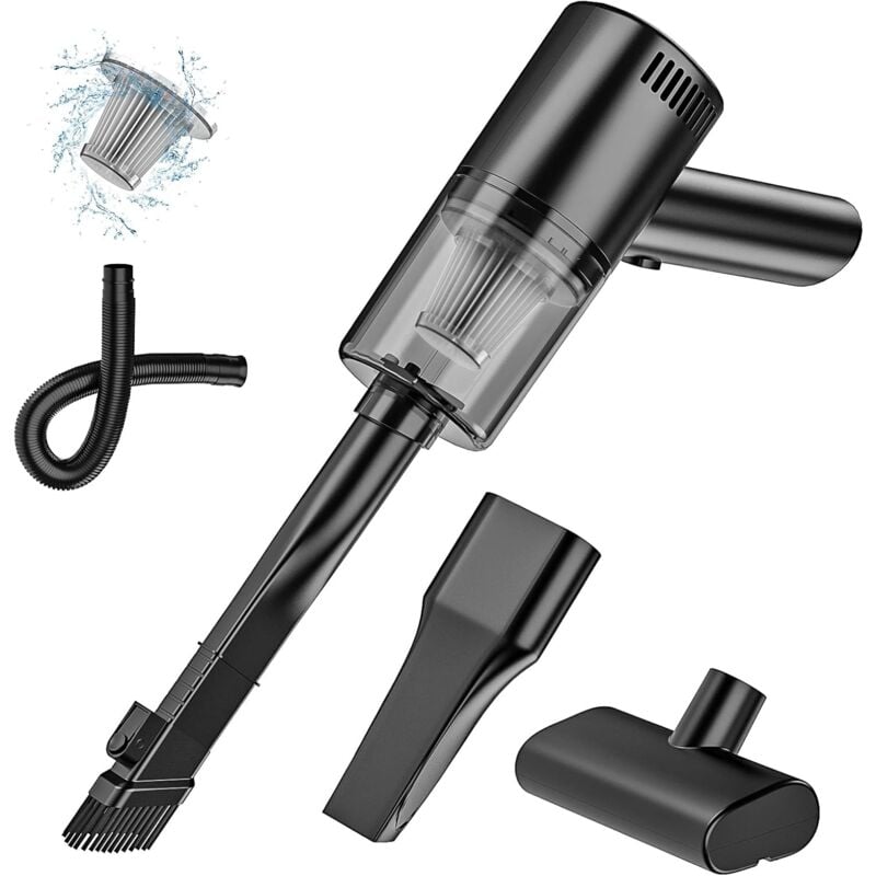 Ersandy - Aspirateur à Main - 9000Pa Aspirateur à Main sans Fil Rechargeable avec Filtre usb Aspirateur de Table, Aspirateur Poil de Chien pour
