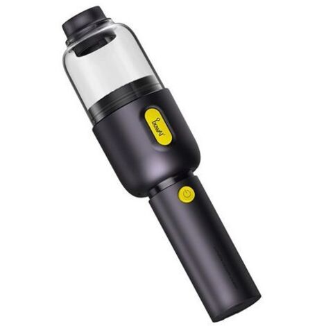 Aspirateur à main, Aspirateur balais, Aspirateur voiture, Hohe Saugleistung, Noir, 6000PA Saugleistung, TYPE-C Schnellladung, KINSI