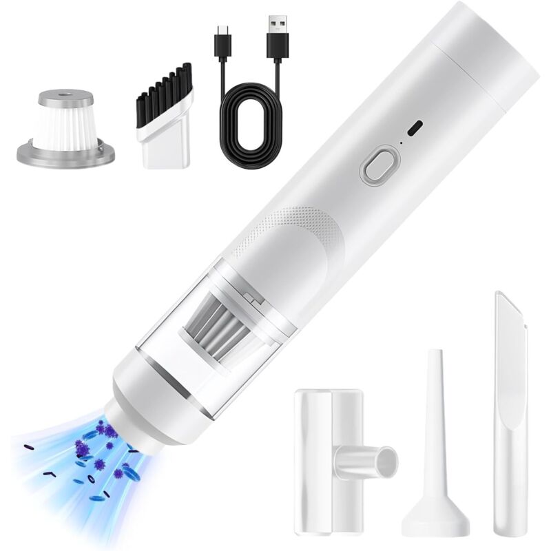 Aspirateur à main, aspirateur de voiture, mini aspirateur, batterie 19000 PA, avec charge rapide USB-C, aspirateur de voiture sans fil pour bureau, Aspirateur à main, aspirateur de voiture, mini aspirateur, batterie 19000 PA, avec charge rapide USB-C, aspirateur de voiture sans fil pour bureau,