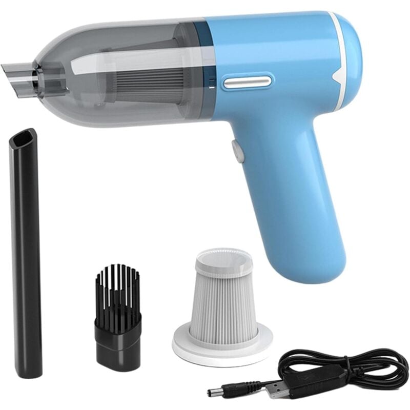 Aspirateur à main Aspirateur sans fil haute puissance 120 W – Mini aspirateur portable avec forte aspiration de 5 000 Pa, aspirateur à main