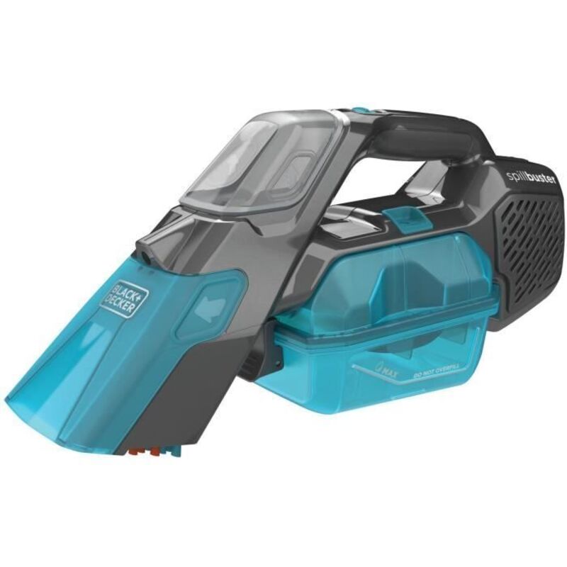 Aspirateur a Main - Mini 2 en 1 Spillbuster - BLACK+DECKER BHSB315J-QW - 12V 1.5 Ah - Brosse manuelle - bleu