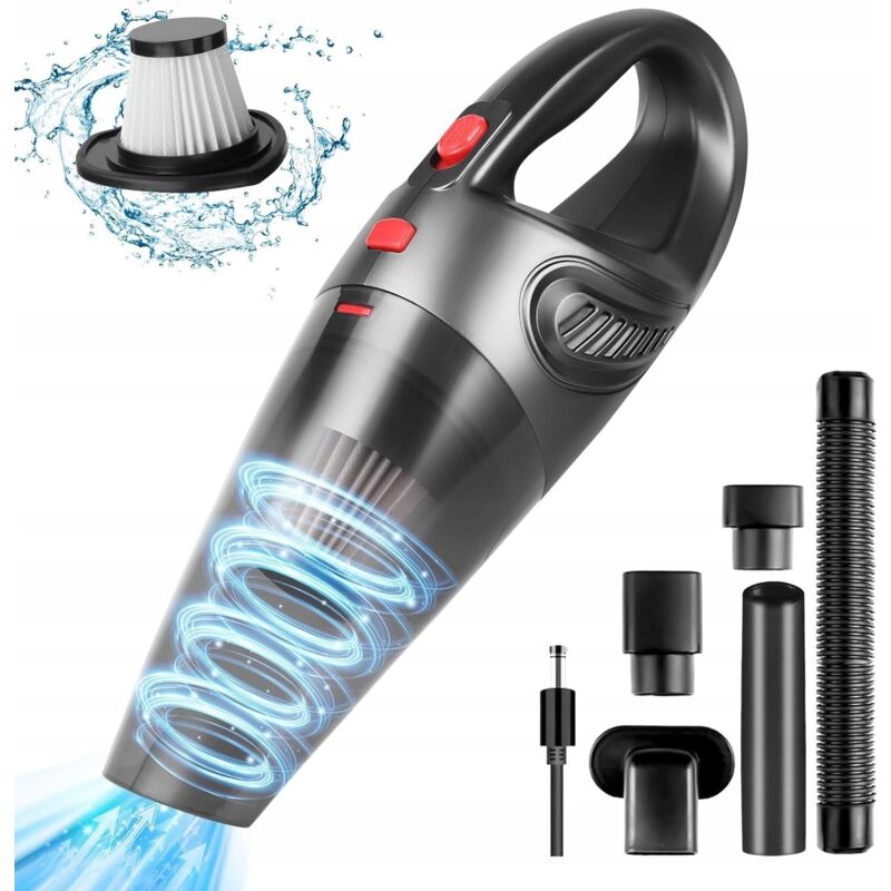 Aspirateur À Main Cyclone Pour Voiture Petit Puissant 120w Câble 5m