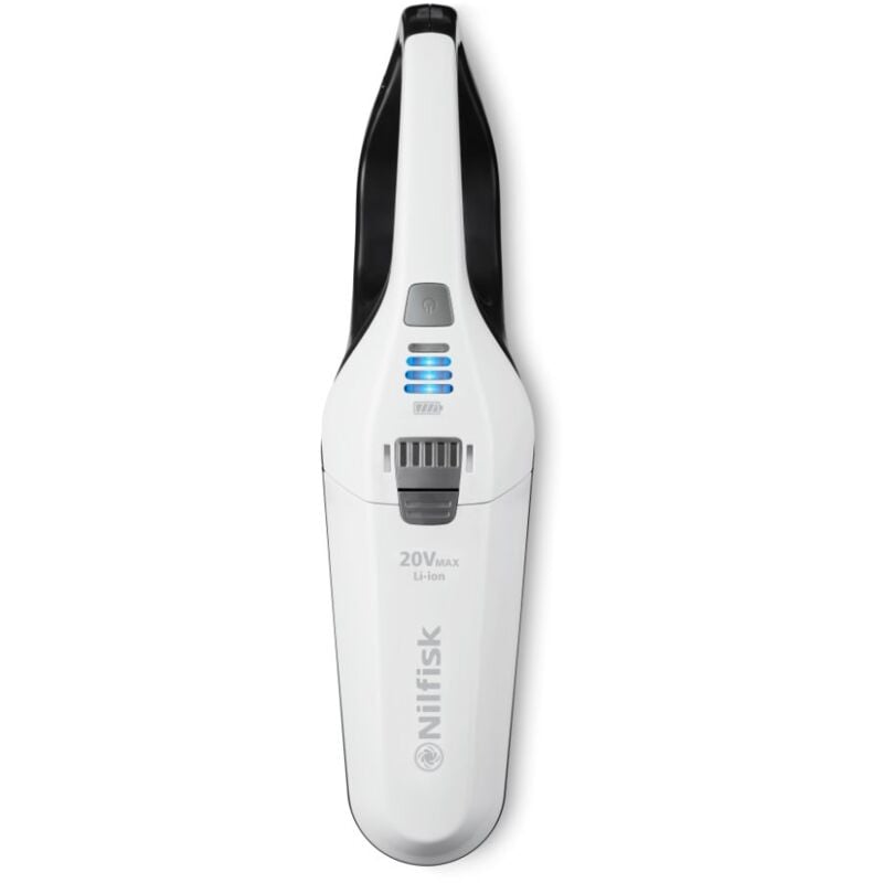 Nilfisk - Aspirateur à Main Quick - Aspirateur Sans Fil et Sans Sac - Blanc (20V)