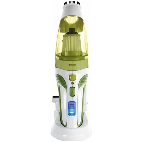Aspirateur à main sans fil 100W – Fonctionne sur 12V et 220V – Aspiration poussière et liquides – Poids 2,1 kg – Accessoires inclus