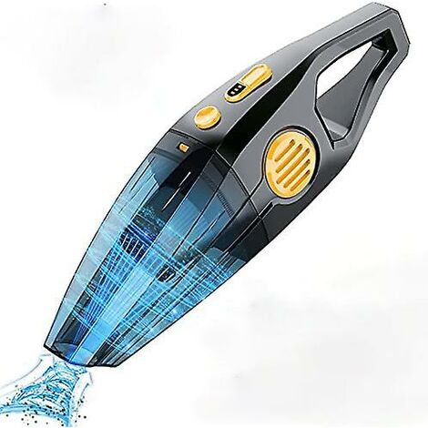 Aspirateur à main sans fil 120 W rechargeable 8000 pa Aspirateur de table - Avec port USB pour poils d'animaux, cuisine, bureau, voiture de type humide et sec