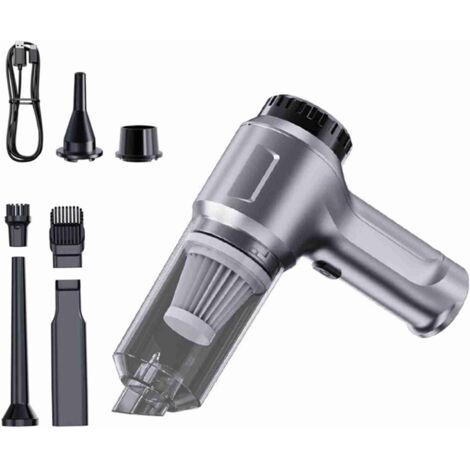 Aspirateur à main sans fil 4 en 1 mini aspirateur voiture 11000Pa haute puissance rechargeable moteur sans balais aspiration puissante pour voiture