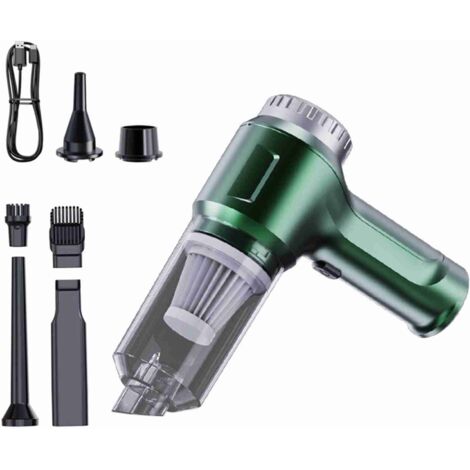 Aspirateur à main sans fil 4 en 1 mini aspirateur voiture 11000Pa haute puissance rechargeable moteur sans balais aspiration puissante pour voiture