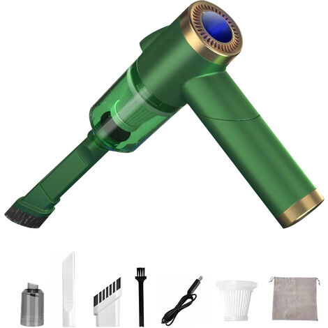 Aspirateur À Main Sans Fil, Aspirateur À Main À Aspiration Puissante, Voiture Aspirateur À Main Avec Éclairage Led