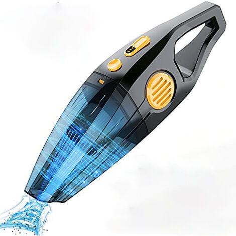 Aspirateur à Main sans Fil Aspirateur de Table 120W Rechargeable 8000 PA - Avec port USB pour Poils d'animaux, Cuisine, Bureau, Voiture Type Humide et Sec Aspirateur 2 Vitesses