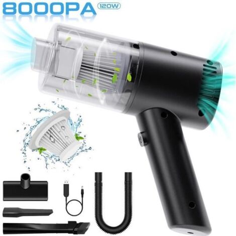 Aspirateur à Main Sans Fil - OUTAD - 8000PA 120W 4000mAh - Lavable (Sec/Humide)