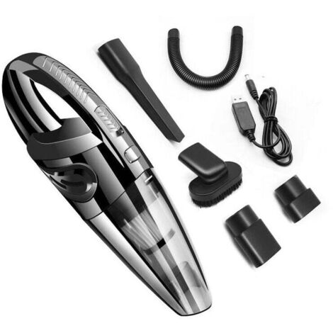 Aspirateur à Main sans Fil Puissant Portable 120W 2200mAh avec Fonction Huimide & Sèche Filtre Lavable et 5 Buses Rechargeable pour Maison,Table, Bureau, Voiture
