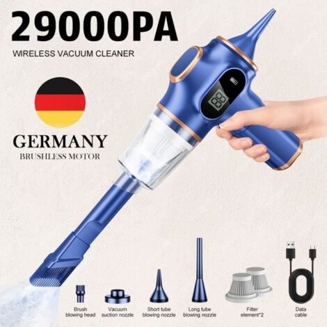 Aspirateur à Main,Portable Mini Aspirateur a Main 29000pa pour Maison Voiture Table