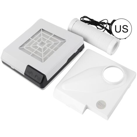 Aspirateur à Poussière pour Ongles Professionnel - Collecteur de Résidus de Manucure avec Prise US