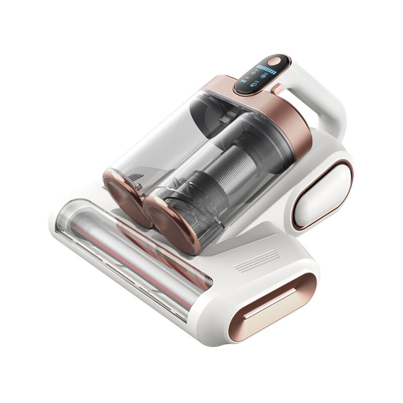 Aspirateur anti-acariens pour matelas avec lumière UV 17 Kpa - Aspirateur à double rouleau - Puissance d'aspiration : 450 W - Double bac à poussière
