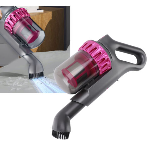 Aspirateur Anti-Allergènes pour Textiles Maison & Lit Élimination Poussières Acariens Contrôleur Manuel PU 10000 Pa 260ml Noir ABS 3 Accessoires