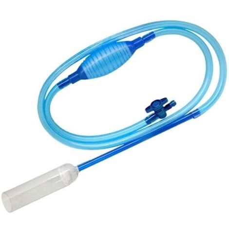 Aspirateur Aquarium Changeur d'eau pour Aquarium Filtre poreux intégré, Nettoyage Aquarium 2.55Meter Aquarium Siphon Aspirateur A248