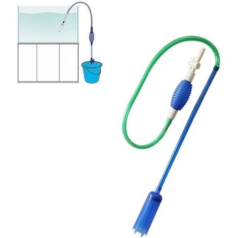 Aspirateur Aquarium Gravier Aspirateur pour Aquarium Poissons tropicaux Réservoir Accessoires Fish Tank Kit De Nettoyage Gravel Cleaner Aquarium Green 66.93inch