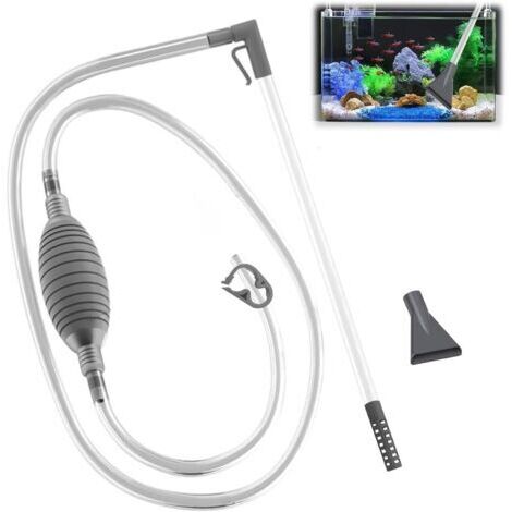 Aspirateur Aquarium Professionnel, Kit de Nettoyage pour un Entretien Facile, Changement d'Eau Complet et Filtration des Graviers, Accessoires pour Aquarium (1 Pièce)