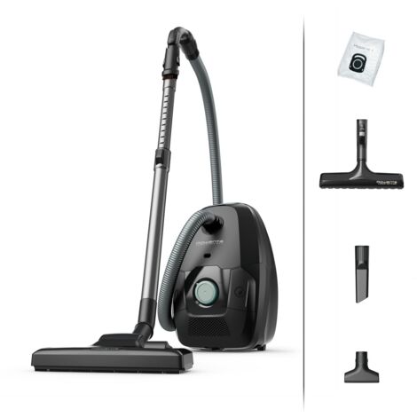 Aspirateur avec sac - Rowenta - Green Force Max Parquet - 900 W - Noir - Écologique