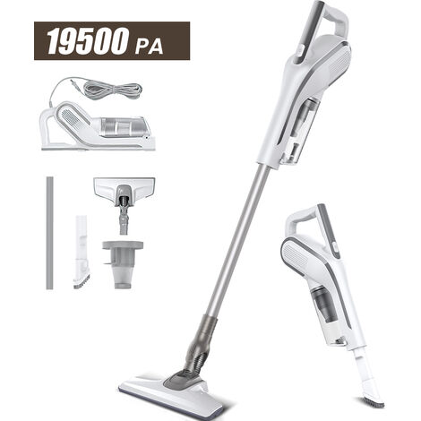 Aspirateur Balai Aspirateur a main 650W/19500pa 0.8L 75db Filtration HEPA Blanc