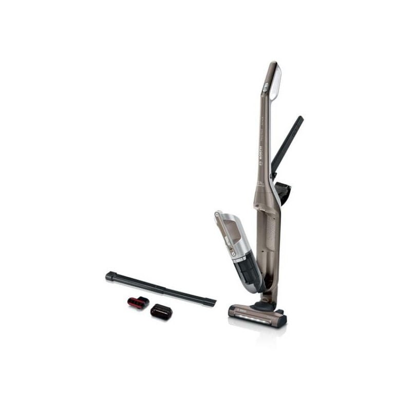 Bosch - Aspirateur Balai BBH3ALL23 sans fil 2en1 et multifonction Flexxo - 2 vitesses - 23V - 50 mn d'autonomie - Champagne métal
