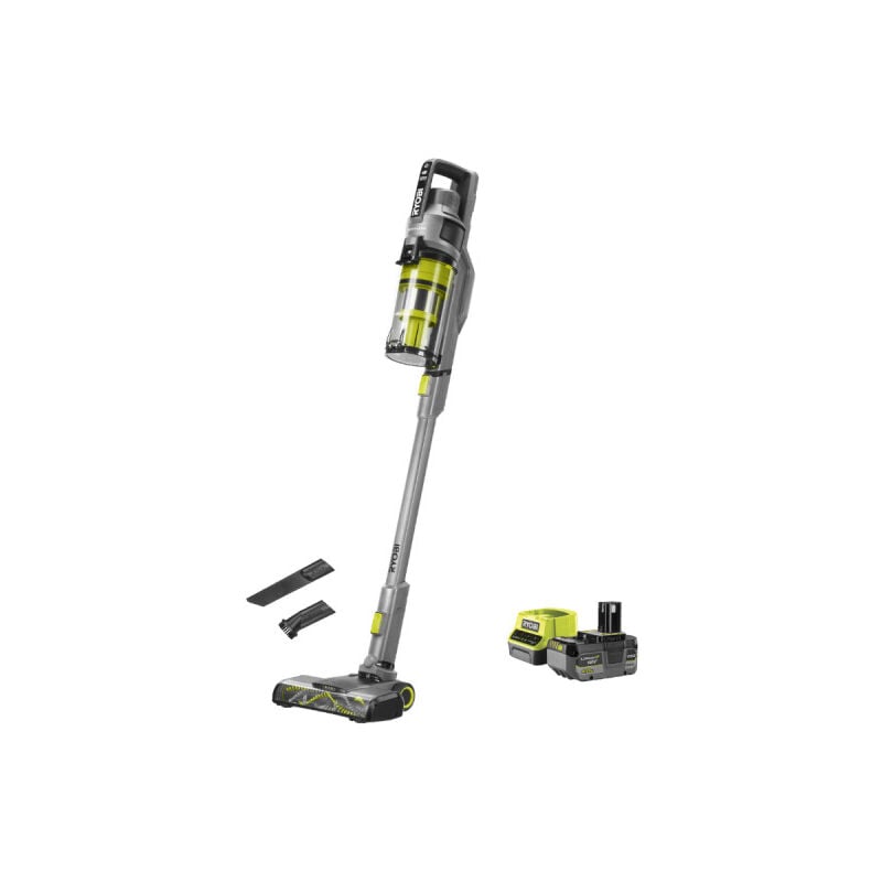 Ryobi - Aspirateur balai Brushless 18V 90 aw - Batterie 4,0Ah - Chargeur rapide - RSVS18BL-1C40G