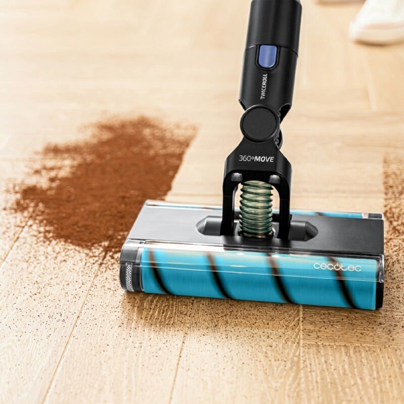 Cecotec - Aspirateur balai sans fil Conga Rockstar 5500 Hurricane Twice. 3 en 1, Cyclone Parallèle, 630 w, 30 kPa et 180 aW, Autonomie 90 min, Tube