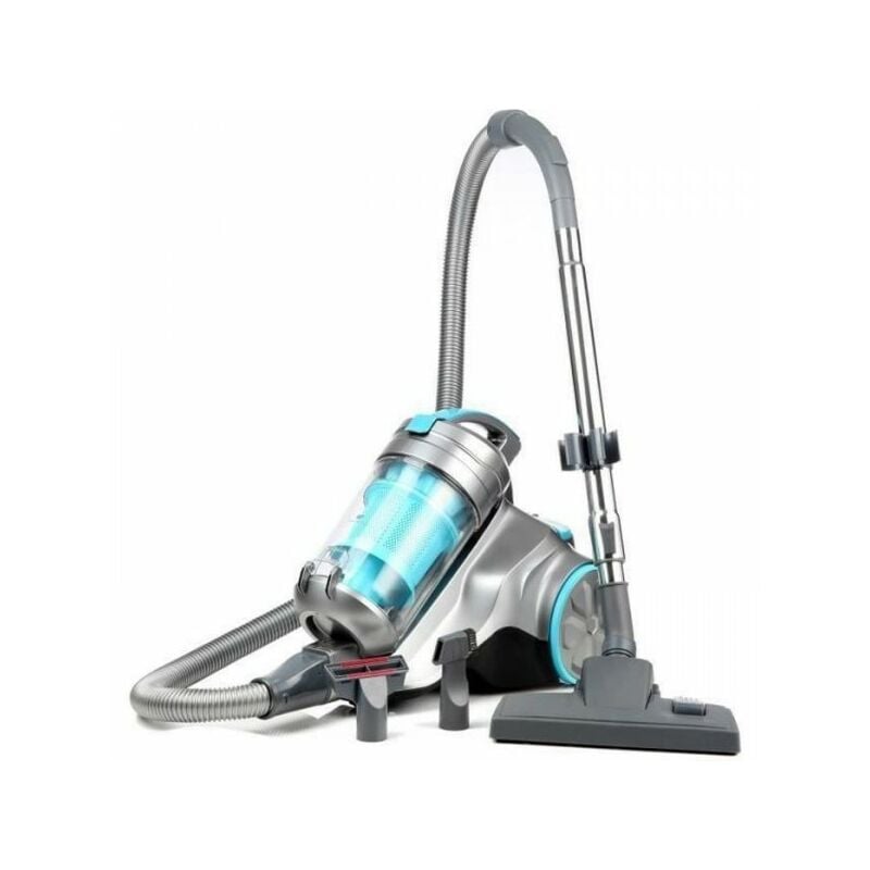 Continental Edison - Aspirateur Balai VC800SB Silentium Aspirateur traîneau sans sac - 800W - 76 dB - a - Bleu