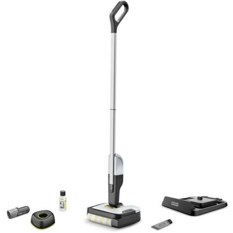 Aspirateur Balai KARCHER FC 2-4 - Nettoyeur de sols - Récupere les saletés seches et humides en un seul passage - Position parking